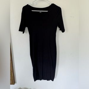 Black maternity dress